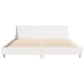 Miniatyrbilde 5 av 10: vidaXL Sengeramme uten madrass hvit 140x200 cm heltre furu