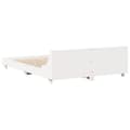Miniatyrbilde 7 av 10: vidaXL Sengeramme uten madrass hvit 140x200 cm heltre furu
