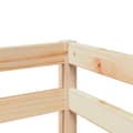 Miniatyrbilde 10 av 11: vidaXL Loftseng for barn uten madrass 80x200 cm heltre furu