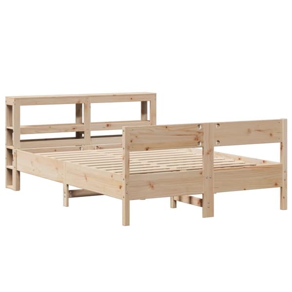 vidaXL Sengeramme uten madrass 120x190 cm heltre furu