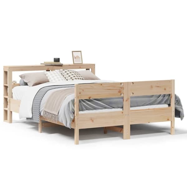 vidaXL Sengeramme uten madrass 120x190 cm heltre furu