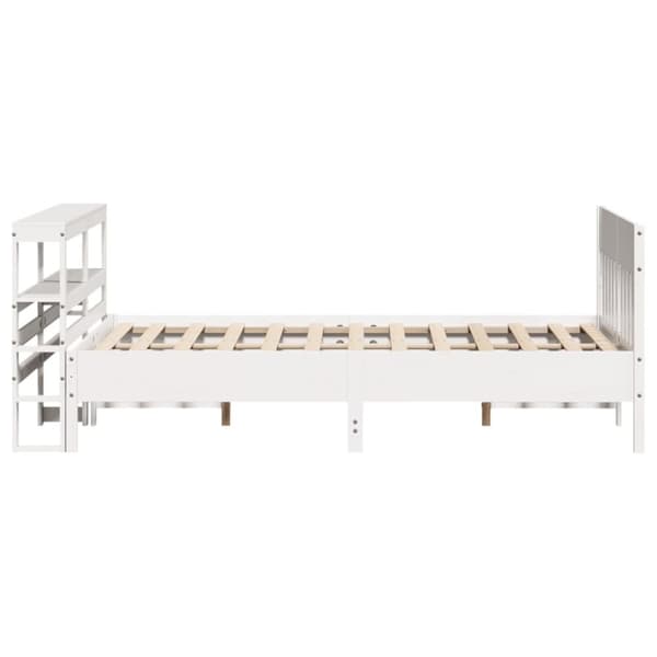vidaXL Sengeramme uten madrass hvit 140x200 cm heltre furu