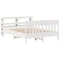 Miniatyrbilde 1 av 11: vidaXL Sengeramme uten madrass hvit 140x200 cm heltre furu