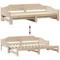 Pikkukuva 11 / 11: vidaXL Vuodesohva rullilla 80x200 cm täysi mänty