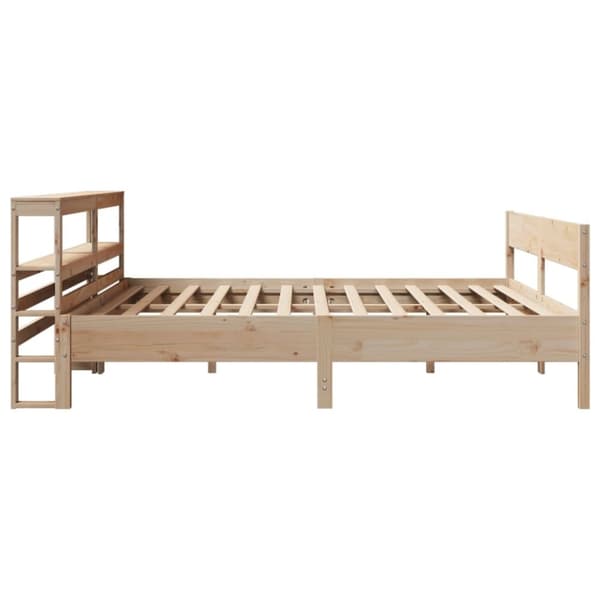 vidaXL Sängram utan madrass 180x200 cm massiv furu