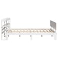 Miniatyrbilde 6 av 11: vidaXL Sengeramme med hodegavl hvit 140x190 cm heltre furu