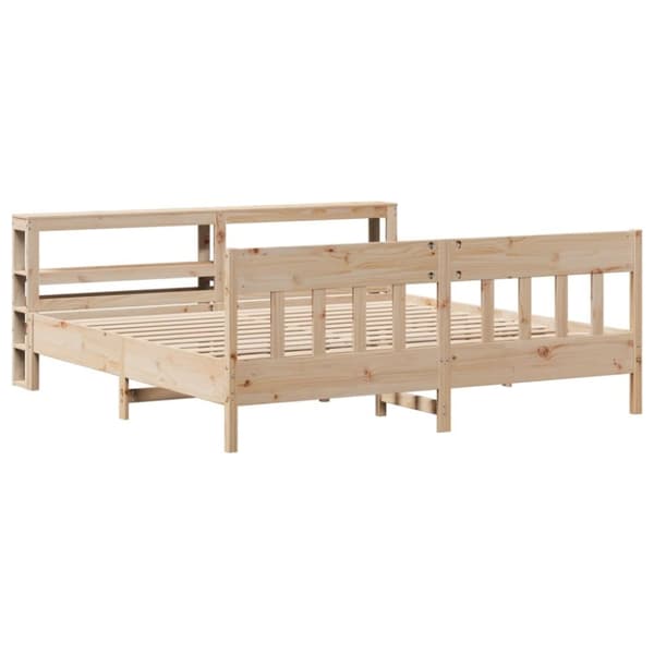 vidaXL Sengeramme uten madrass 180x200 cm heltre furu