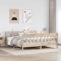 Miniatyrbilde 4 av 11: vidaXL Sengeramme uten madrass 180x200 cm heltre furu