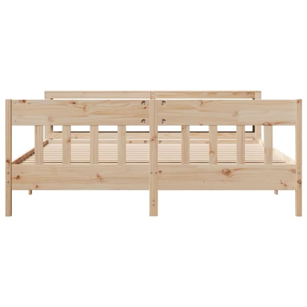 vidaXL Sengeramme uten madrass 180x200 cm heltre furu