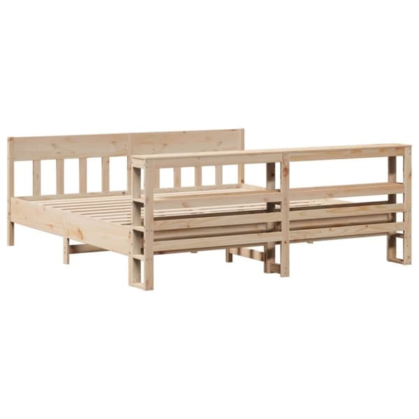 vidaXL Sengeramme uten madrass 180x200 cm heltre furu