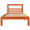 Miniatyrbilde 5 av 11: vidaXL Sengeramme uten madrass voksbrun 100x200 cm heltre furu