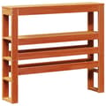 Miniatyrbilde 7 av 11: vidaXL Sengeramme uten madrass voksbrun 100x200 cm heltre furu
