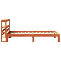 Miniatyrbilde 8 av 11: vidaXL Sengeramme uten madrass voksbrun 100x200 cm heltre furu