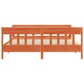 Miniatyrbilde 5 av 11: vidaXL Sengeramme uten madrass voksbrun 180x200 cm heltre furu
