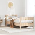 Miniatyrbilde 4 av 11: vidaXL Sengeramme uten madrass 75x190 cm heltre furu