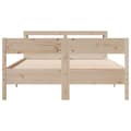 Miniatyrbilde 5 av 11: vidaXL Sengeramme uten madrass 160x200 cm heltre furu