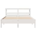 Miniatyrbillede 5 af 11: vidaXL sengeramme uden madras 150x200 cm massivt fyrretræ hvid
