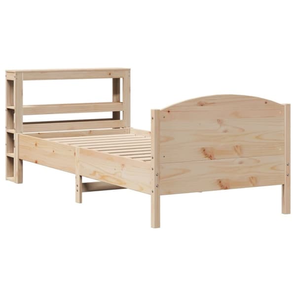 vidaXL Sängynrunko ilman patjaa 75x190 cm täysi mänty
