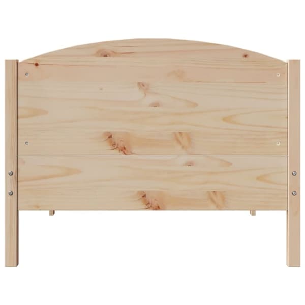 vidaXL Sängynrunko ilman patjaa 75x190 cm täysi mänty