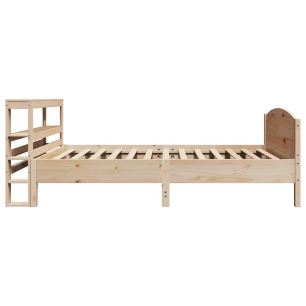 vidaXL Sängynrunko ilman patjaa 75x190 cm täysi mänty