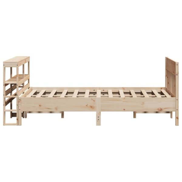 vidaXL sengeramme uden madras 150x200 cm massivt fyrretræ