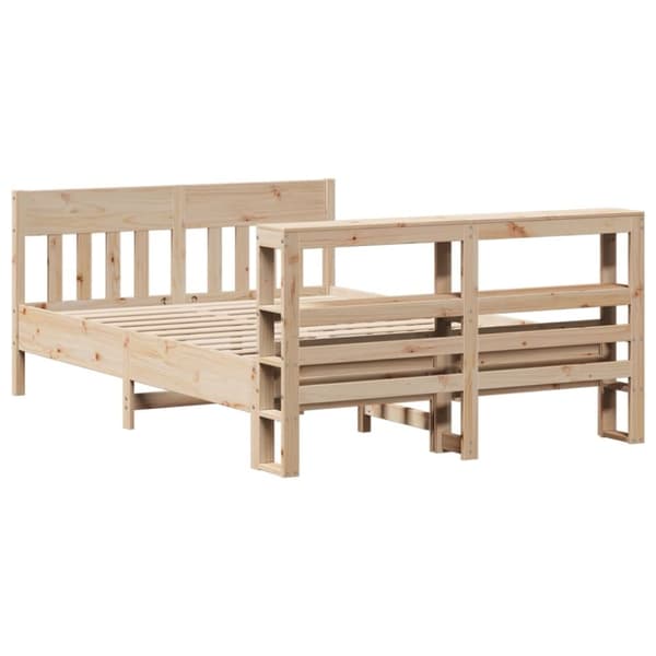 vidaXL sengeramme uden madras 150x200 cm massivt fyrretræ