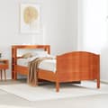 Miniatyrbilde 4 av 11: vidaXL Sengeramme uten madrass voksbrun 90x200 cm heltre furu