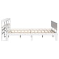 Miniatyrbilde 6 av 11: vidaXL Sengeramme med hodegavl hvit 135x190 cm heltre furu