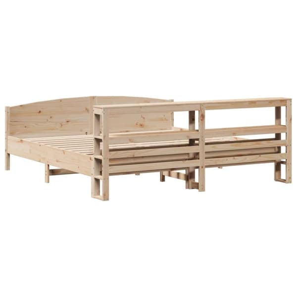 vidaXL Sengeramme uten madrass 180x200 cm heltre furu