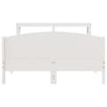 Miniatyrbilde 5 av 11: vidaXL Sengeramme uten madrass hvit 135x190 cm heltre furu