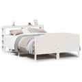 Miniatyrbilde 2 av 11: vidaXL Sengeramme uten madrass hvit 135x190 cm heltre furu