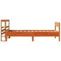 Miniatyrbilde 6 av 11: vidaXL Sengeramme uten madrass voksbrun 100x200 cm heltre furu