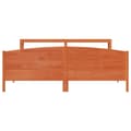 Miniatyrbilde 5 av 11: vidaXL Sengeramme uten madrass voksbrun 180x200 cm heltre furu