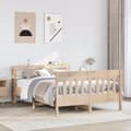 Miniatyrbilde 4 av 11: vidaXL Sengeramme uten madrass 160x200 cm heltre furu