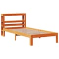 Miniatyrbilde 1 av 11: vidaXL Sengeramme uten madrass voksbrun 75x190 cm heltre furu