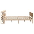 Miniatyrbilde 6 av 11: vidaXL Sengeramme med hodegavl 150x200 cm heltre furu