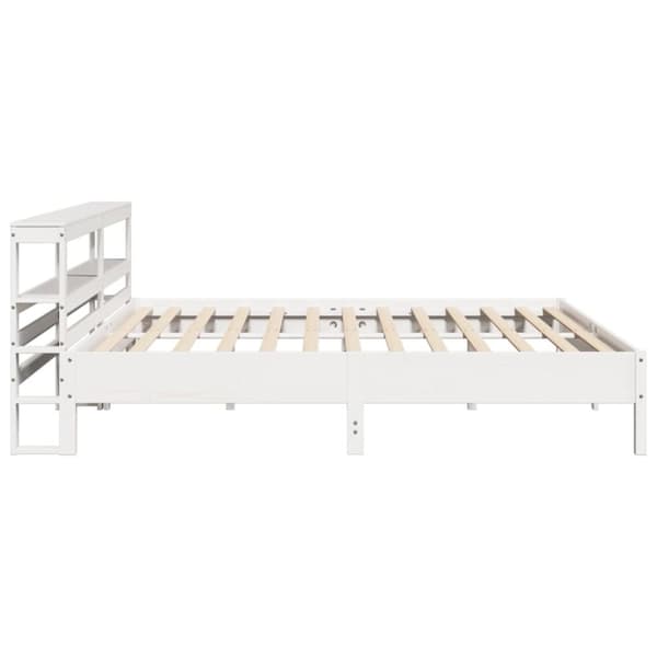 vidaXL sengeramme uden madras 180x200 cm massivt fyrretræ hvid