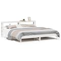 Miniatyrbillede 2 af 11: vidaXL sengeramme uden madras 180x200 cm massivt fyrretræ hvid