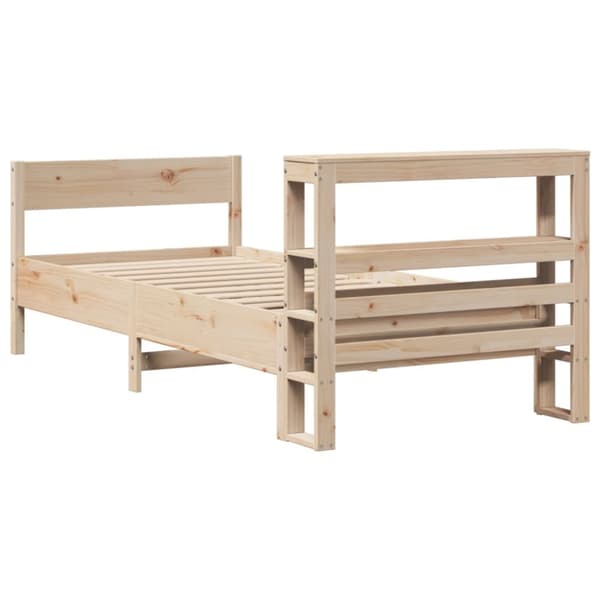 vidaXL sengeramme uden madras 90x200 cm massivt fyrretræ