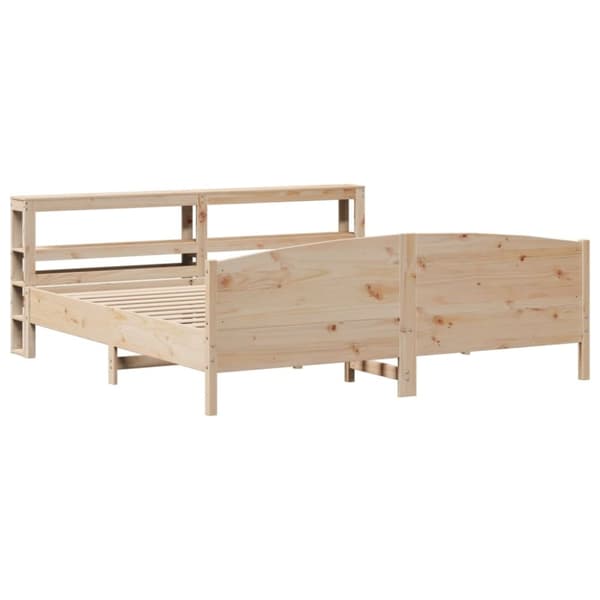 vidaXL sengeramme uden madras 200x200 cm massivt fyrretræ