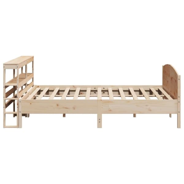 vidaXL sengeramme uden madras 200x200 cm massivt fyrretræ