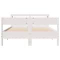Miniatyrbilde 5 av 11: vidaXL Sengeramme uten madrass hvit 160x200 cm heltre furu
