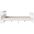 Miniatyrbilde 6 av 11: vidaXL Sengeramme uten madrass hvit 160x200 cm heltre furu