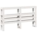 Miniatyrbilde 9 av 11: vidaXL Sengeramme uten madrass hvit 160x200 cm heltre furu
