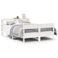 Miniatyrbilde 2 av 11: vidaXL Sengeramme uten madrass hvit 160x200 cm heltre furu