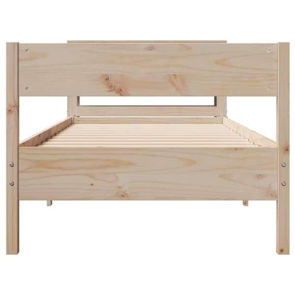 vidaXL Sengeramme uten madrass 100x200 cm heltre furu