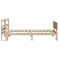 Miniatyrbilde 6 av 11: vidaXL Sengeramme med hodegavl 90x190 cm heltre furu
