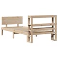 Miniatyrbilde 7 av 11: vidaXL Sengeramme med hodegavl 90x190 cm heltre furu
