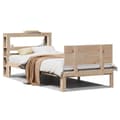 Miniatyrbilde 2 av 11: vidaXL Sengeramme med hodegavl 90x190 cm heltre furu