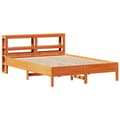 Miniatyrbilde 3 av 11: vidaXL Sengeramme uten madrass voksbrun 140x200 cm heltre furu